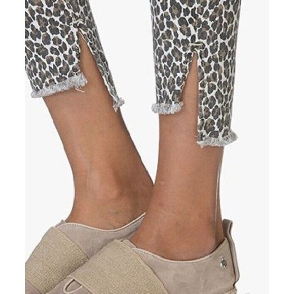 $218 Current Elliott The Super High Waist Stiletto Jeans Snow Leopard ( 23 ) - Picture 2 of 5